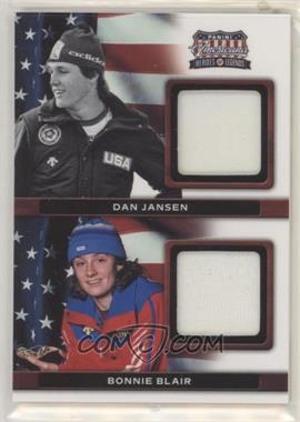 2012 Panini Americana Heroes & Legends - USA Dual - Materials #10 - Dan Jansen, Bonnie Blair /99