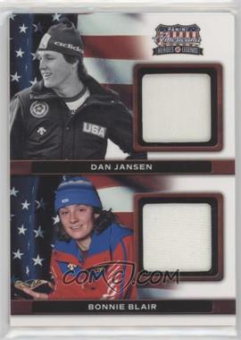 2012 Panini Americana Heroes & Legends - USA Dual - Materials #10 - Dan Jansen, Bonnie Blair /99