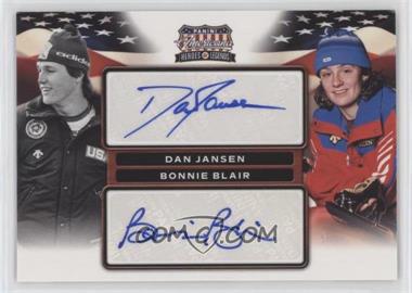 2012 Panini Americana Heroes & Legends - USA Dual - Signatures #10 - Dan Jansen, Bonnie Blair /49