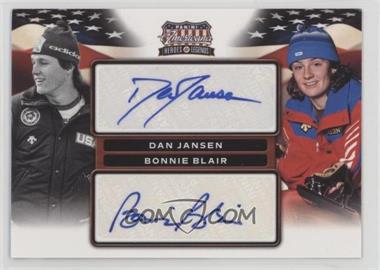 2012 Panini Americana Heroes & Legends - USA Dual - Signatures #10 - Dan Jansen, Bonnie Blair /49