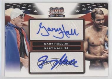 2012 Panini Americana Heroes & Legends - USA Dual - Signatures #3 - Gary Hall Jr., Gary Hall Sr. /49