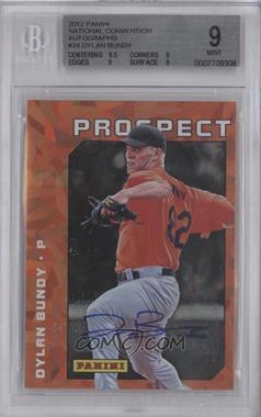 2012 Panini National Convention - [Base] - Cracked Ice Autographs #34 - Dylan Bundy [BGS 9 MINT]