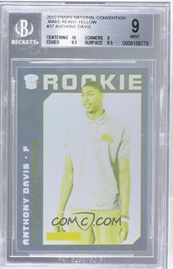 2012 Panini National Convention - [Base] - Progressions Yellow #37 - Rookie - Anthony Davis [BGS 9 MINT]