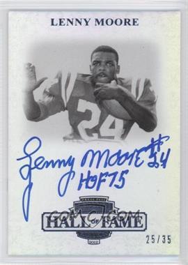 2012 Press Pass Legends Hall of Fame Edition - [Base] - Blue #LG-LM - Lenny Moore /35