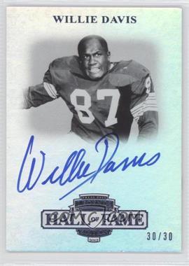2012 Press Pass Legends Hall of Fame Edition - [Base] - Blue #LG-WD - Willie Davis /30