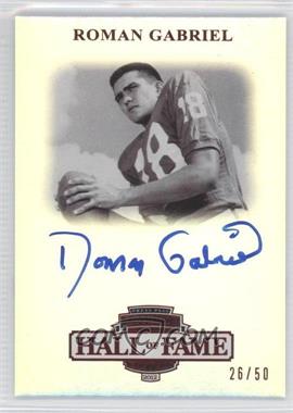 2012 Press Pass Legends Hall of Fame Edition - [Base] - Red #LG-RG - Roman Gabriel /50