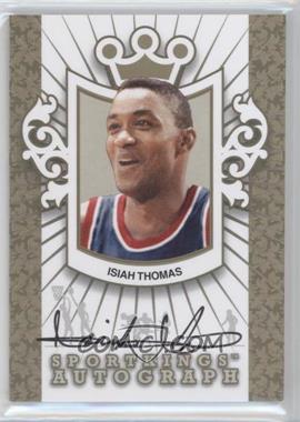 2012 Sportkings Series E - Autograph - Gold #A-ITH1 - Isiah Thomas /10