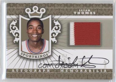 2012 Sportkings Series E - Autograph - Memorabilia - Gold #AM-ITH2 - Isiah Thomas /10