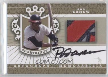 2012 Sportkings Series E - Autograph - Memorabilia - Gold #AM-RCA2 - Rod Carew /10