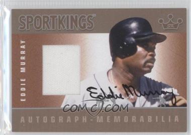 2012 Sportkings Series E - Autograph - Memorabilia - Silver #AM-EM2 - Eddie Murray /40