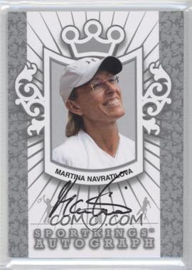 2012 Sportkings Series E - Autograph - Silver #A-MN1 - Martina Navratilova /50