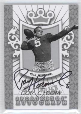 2012 Sportkings Series E - Autograph - Silver #A-PHO1 - Paul Hornung /40