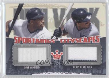 2012 Sportkings Series E - Cityscapes - Silver #CS-03 - Dave Winfield, Rickey Henderson /30