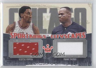 2012 Sportkings Series E - Cityscapes - Silver #CS-10 - Scottie Pippen, Frank Thomas /30