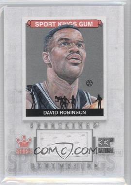 2012 Sportkings Series E - Redemption Single Memorabilia - Silver #SKR-18 - David Robinson /19
