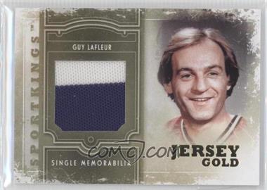 2012 Sportkings Series E - Single Memorabilia - Gold Jersey #SM-05 - Guy Lafleur /10