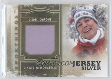 2012 Sportkings Series E - Single Memorabilia - Silver Jersey #SM-15 - Deedee Jonrowe