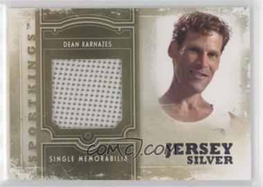 2012 Sportkings Series E - Single Memorabilia - Silver Jersey #SM-16 - Dean Karnazes