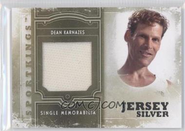 2012 Sportkings Series E - Single Memorabilia - Silver Jersey #SM-16 - Dean Karnazes