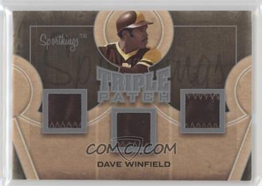 2012 Sportkings Series E - Triple Patch - Silver #TP-14 - Dave Winfield