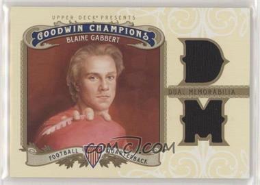 2012 Upper Deck Goodwin Champions - Authentic Memorabilia - Dual Swatch #M2-BG - Blaine Gabbert