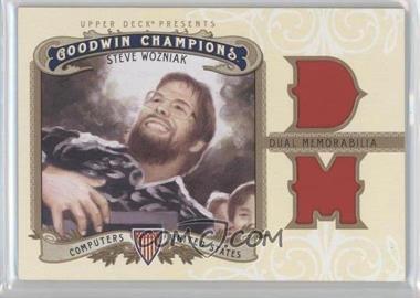 2012 Upper Deck Goodwin Champions - Authentic Memorabilia - Dual Swatch #M2-SW - Steve Wozniak