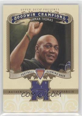 2012 Upper Deck Goodwin Champions - Authentic Memorabilia #M-TT - Thurman Thomas