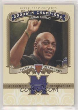 2012 Upper Deck Goodwin Champions - Authentic Memorabilia #M-TT - Thurman Thomas