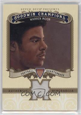 2012 Upper Deck Goodwin Champions - Authentic Memorabilia #M-WM - Warren Moon