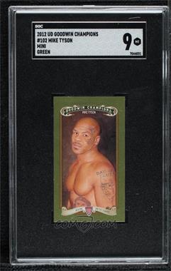 2012 Upper Deck Goodwin Champions - [Base] - Minis Green Lady Luck Back #102 - Mike Tyson [SGC 9 MINT]