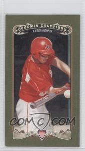2012 Upper Deck Goodwin Champions - [Base] - Minis Green Lady Luck Back #219 - Aaron Altherr