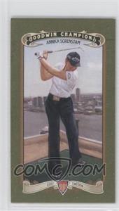 2012 Upper Deck Goodwin Champions - [Base] - Minis Green Lady Luck Back #66 - Annika Sorenstam