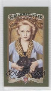 2012 Upper Deck Goodwin Champions - [Base] - Minis Green Lady Luck Back #69 - Carole Lombard