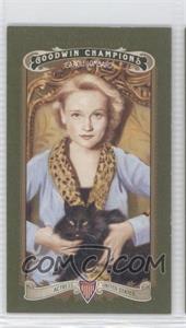 2012 Upper Deck Goodwin Champions - [Base] - Minis Green Lady Luck Back #69 - Carole Lombard