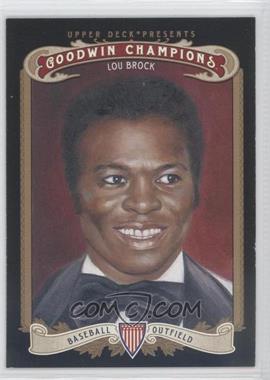 2012 Upper Deck Goodwin Champions - [Base] #53.1 - Lou Brock