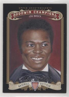 2012 Upper Deck Goodwin Champions - [Base] #53.1 - Lou Brock [Good to VG‑EX]