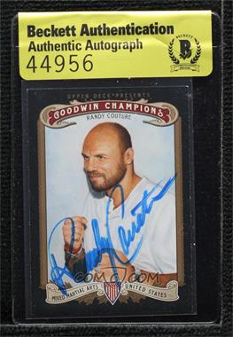 2012 Upper Deck Goodwin Champions - [Base] #80 - Randy Couture [BAS Authentic]