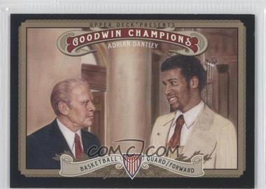 2012 Upper Deck Goodwin Champions - [Base] #94.2 - Horizontal Variation - Adrian Dantley (with Gerald Ford)