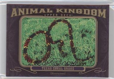 2012 Upper Deck Goodwin Champions - Multi-Year Issue Animal Kingdom Manufactured Patches #AK-130 - Texas Coral Snake