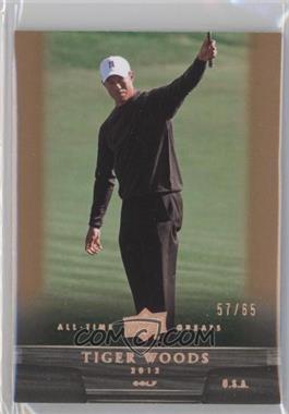 2012 Upper Deck UD All-Time Greats - [Base] - Bronze #11 - Tiger Woods /65