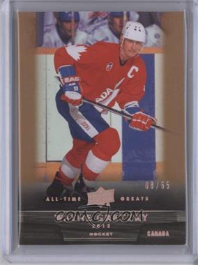 2012 Upper Deck UD All-Time Greats - [Base] - Bronze #72 - Wayne Gretzky /65