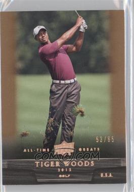 2012 Upper Deck UD All-Time Greats - [Base] - Bronze #8 - Tiger Woods /65