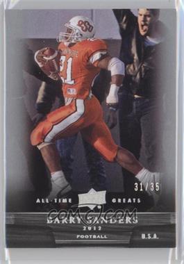 2012 Upper Deck UD All-Time Greats - [Base] - Silver Spectrum #52 - Barry Sanders /35