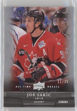 2012 Upper Deck UD All-Time Greats - [Base] - Silver Spectrum #68 - Joe Sakic /35