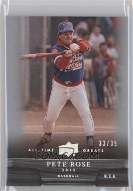 2012 Upper Deck UD All-Time Greats - [Base] - Silver Spectrum #85 - Pete Rose /35