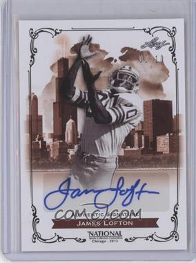 2013 Leaf National Convention - Autographs #NA-JL1 - James Lofton /10