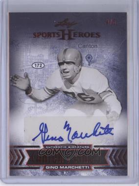 2013 Leaf Sports Heroes - Canton's Finest - Red #CF-GM2 - Gino Marchetti /5