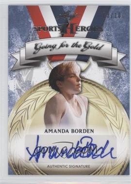 2013 Leaf Sports Heroes - Going for the Gold - Silver #GG-AB1 - Amanda Borden /10