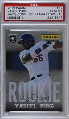 2013 Panini Black Friday - [Base] - Lava Flow #42 - Yasiel Puig /150 [PSA 10 GEM MT]