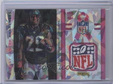 2013 Panini Black Friday - Breast Cancer Awareness Relics - Cracked Ice NFL Shield #BCA16 - Denard Robinson